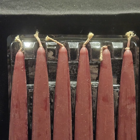 PartyLite Burgundy Taper Candles Set - Picture 2 of 4